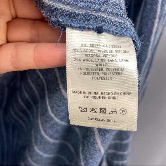 Anthropologie Akemi + Kin Strada Oversized Striped Longline  Popover Tunic Top - Picture 8 of 9